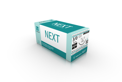 [NEXT2CN] vetsuture® NEXT (EP2, USP3/0, Reverse cutting 3/8c 24mm, 12x90cm)