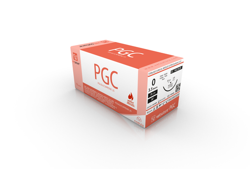 [PGC35CN] vetsuture® PGC (EP3.5, USP0, Reverse cutting 3/8c 30mm, 12x90cm)